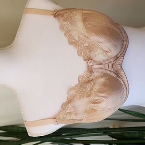 Fayreform Bra Lacy Underwire Champagne Color 34DD